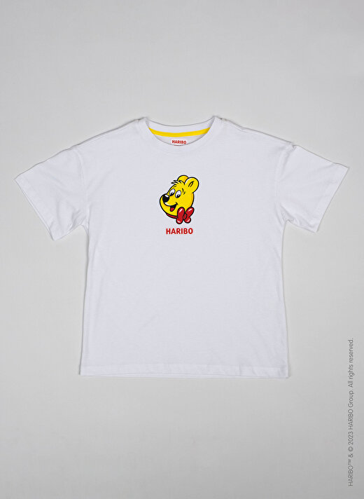 Haribo Baskılı Beyaz Erkek Çocuk T-Shirt HRBTXT109 3