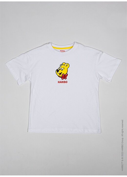 Haribo Baskılı Beyaz Erkek Çocuk T-Shirt HRBTXT109 3