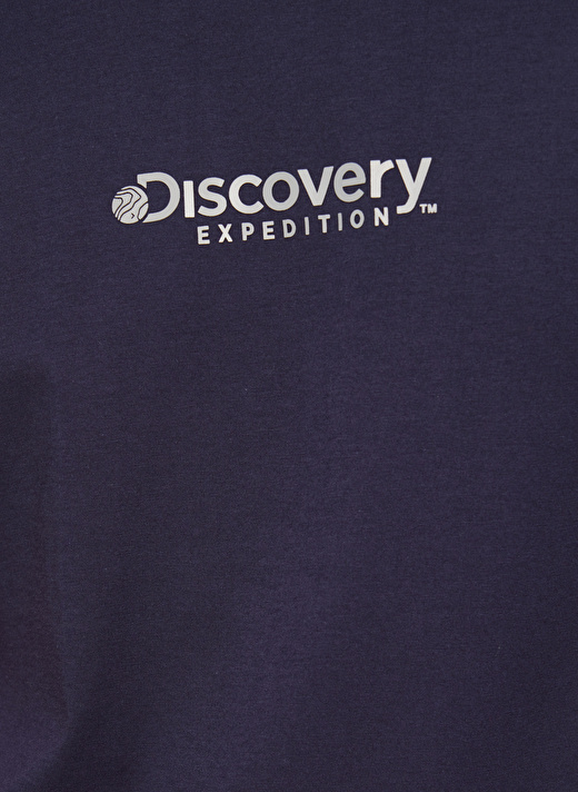Discovery Expedition Lacivert Erkek Bisiklet Yaka Baskılı T-Shirt D3WM-TST5   4