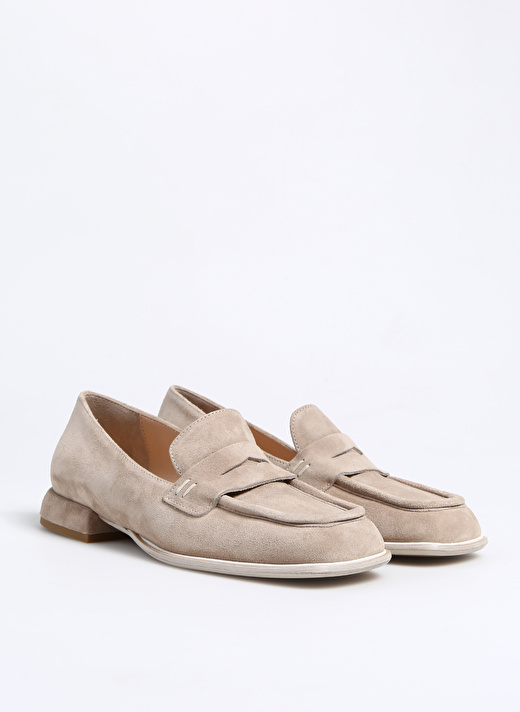 Laura Bellariva Bej Kadın Loafer 8760  2