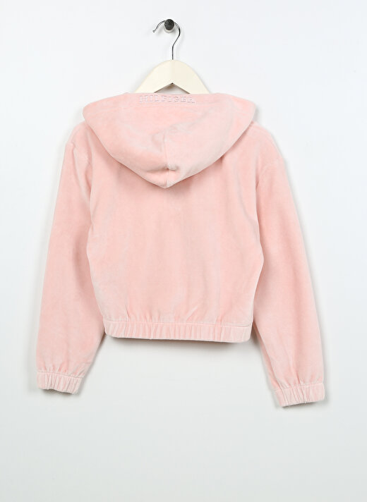 Tommy Hilfiger Pembe Kız Çocuk Kapüşonlu Uzun Kollu Sweatshirt KG0KG07376    2