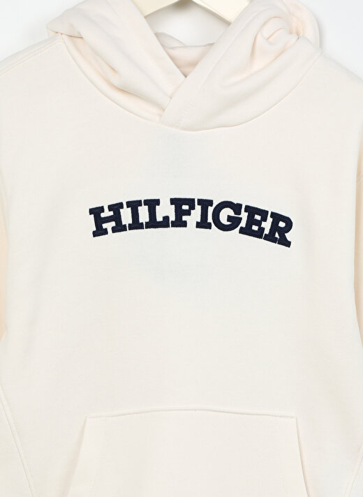 Tommy Hilfiger Beyaz Erkek Çocuk Kapüşonlu Uzun Kollu Sweatshirt KB0KB08290     3