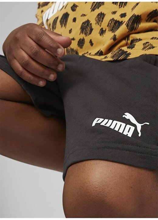 Puma Lastikli Bel Normal Siyah Erkek Çocuk Şort 67334801 ESS+ PUMA MATES Shorts TR 2