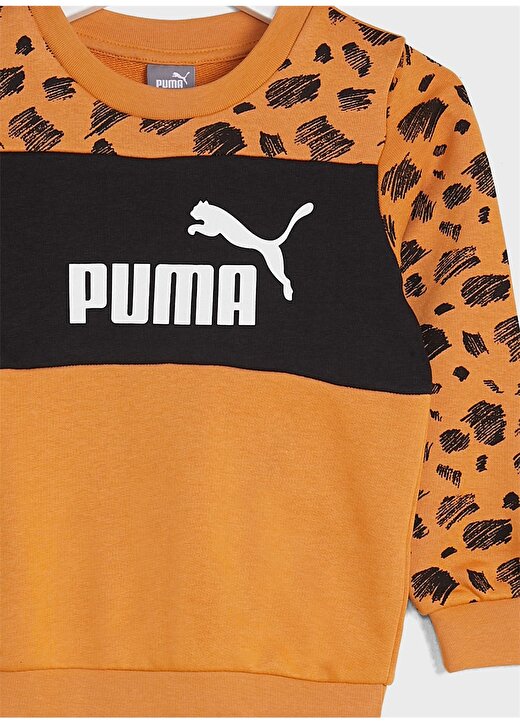 Puma Erkek Çocuk Turuncu Sweatshırt 67334730 ESS+ PUMA MATES Crew Deser 2