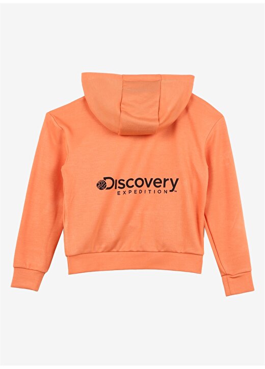 Discovery Expedition Somon Kız Çocuk Kapüşonlu Baskılı Sweatshirt D3WG-SWT15 2
