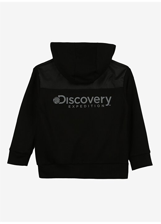 Discovery Expedition Siyah Erkek Çocuk Kapüşonlu Sweatshirt D3WB-SWT12 2