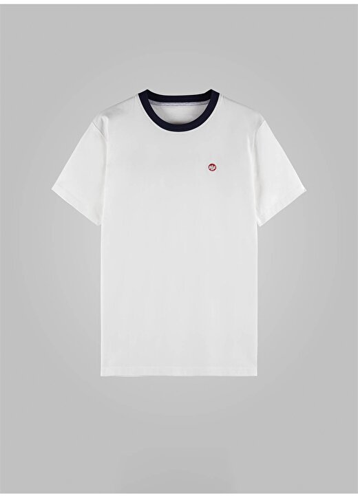 Murphy&Nye Bisiklet Yaka Düz Beyaz Erkek T-Shirt LIMBER T-SHIRT 1