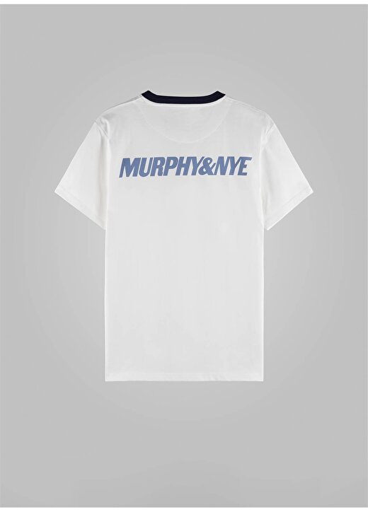 Murphy&Nye Bisiklet Yaka Düz Beyaz Erkek T-Shirt LIMBER T-SHIRT 2