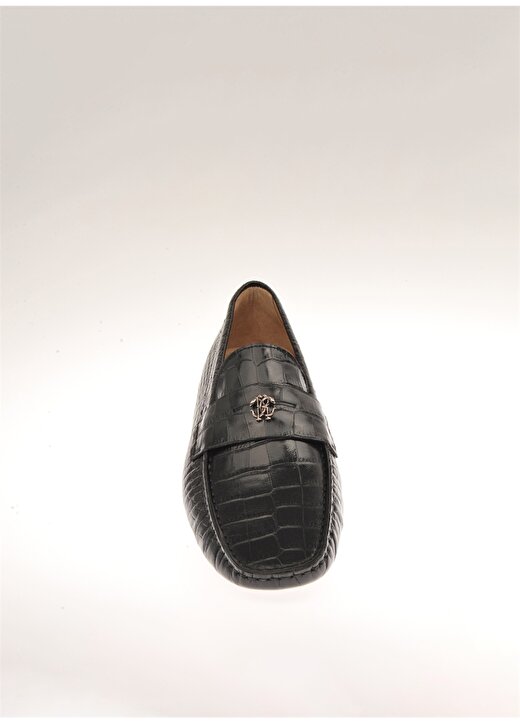 Roberto Cavalli Deri Siyah Erkek Günlük Ayakkabı 18755 4