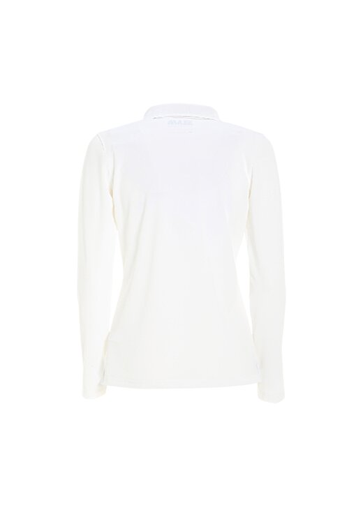 Slam Beyaz Kadın Polo Yaka Regular Fit T-Shirt A908004S00_ACT WS LS TECH PIQUE POL 2