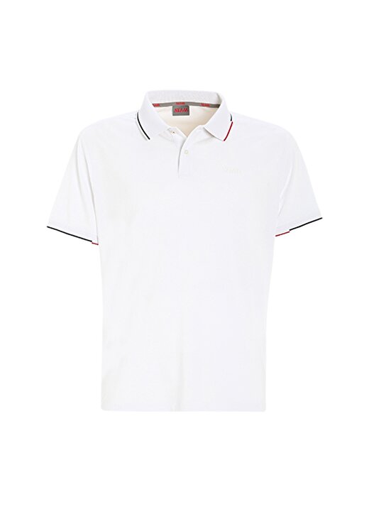 Slam Beyaz Erkek Polo Yaka Regular Fit T-Shirt A108001S00_DECK LGT PIQUE 1