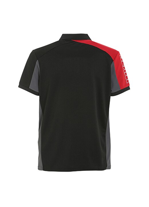 Slam Siyah - Gri - Kırmızı Erkek Polo Yaka Regular Fit T-Shirt A108007S00_ACT LOGO TACTEL 2