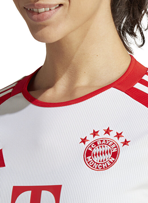 adidas Beyaz - Kırmızı Kadın Bayern Münih Forma IB1478-FC 3