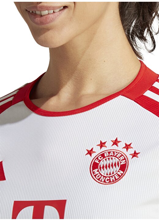 Adidas Beyaz - Kırmızı Kadın Bayern Münih Forma IB1478-FC 3