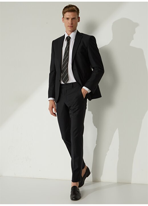 Pierre Cardin Normal Bel Slim Fit Siyah Erkek Takım Elbise Y25444/ST 1