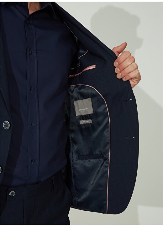 Pierre Cardin Normal Bel Extra Slim Lacivert Erkek Takım Elbise N00090/EXT 4