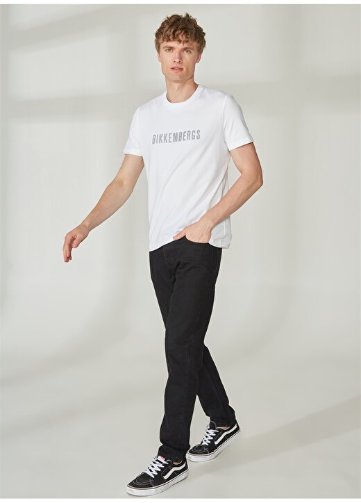 Bikkembergs Beyaz Erkek T-Shirt C 4 101 2S 2
