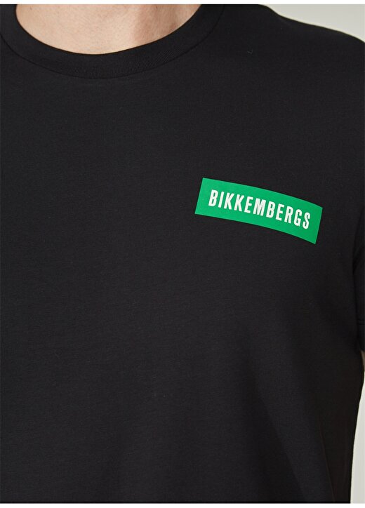 Bikkembergs Siyah Erkek T-Shirt C 4 101 3N 4