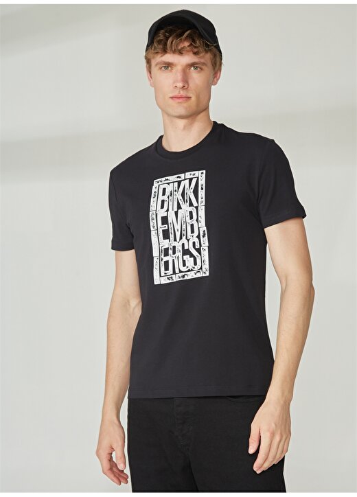 Bikkembergs Siyah Erkek T-Shirt C 4 101 2V 1