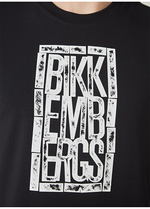 Bikkembergs Siyah Erkek T-Shirt C 4 101 2V 4