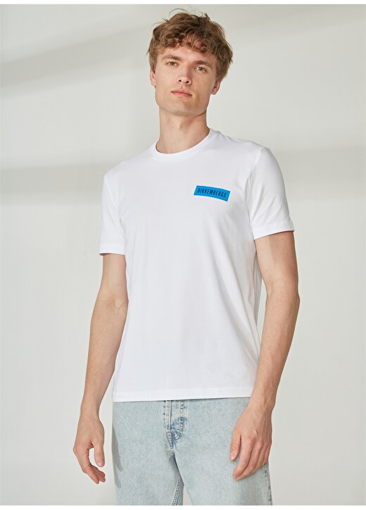 Bikkembergs Beyaz Erkek T-Shirt C 4 101 3N 1