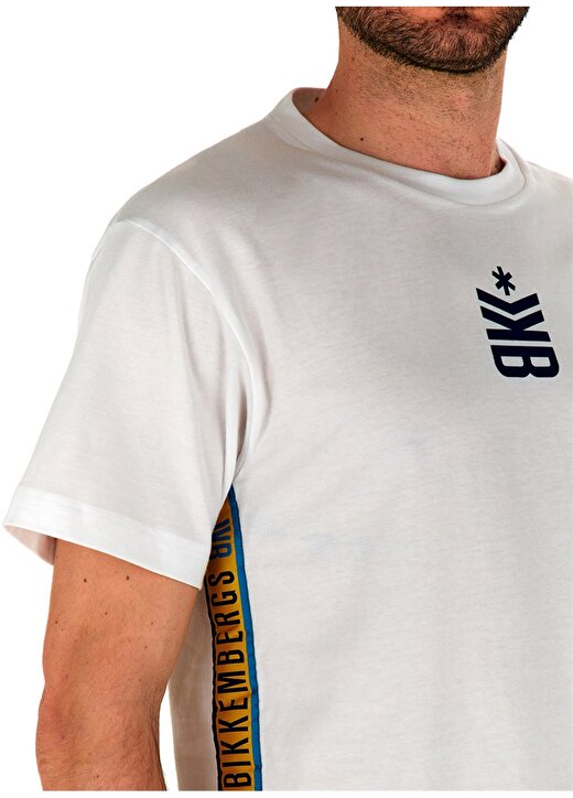 Bikkembergs Beyaz Erkek T-Shirt C 4 114 22 2
