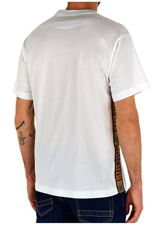 Bikkembergs Beyaz Erkek T-Shirt C 4 114 22 3