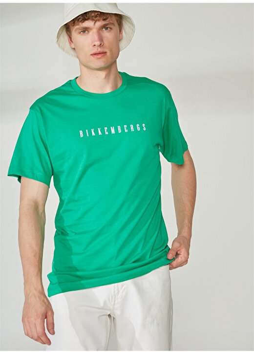 Bikkembergs Yeşil Erkek T-Shirt C 4 114 25 3