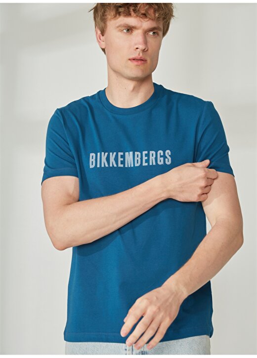 Bikkembergs Turkuaz Erkek T-Shirt C 4 101 2S 1