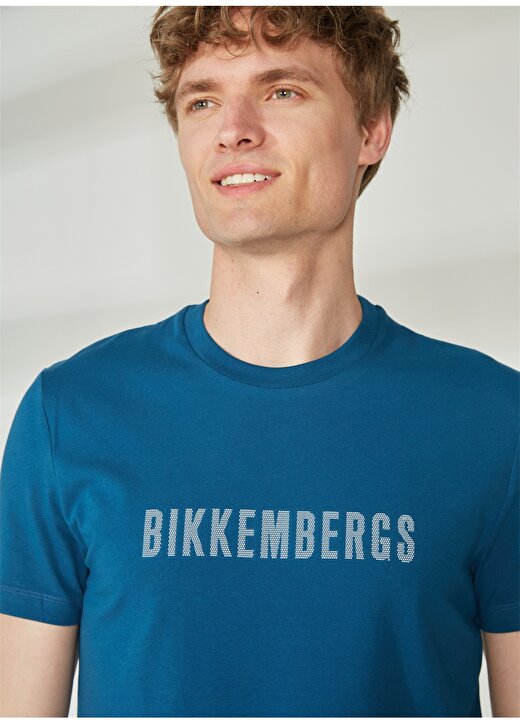 Bikkembergs Turkuaz Erkek T-Shirt C 4 101 2S 3