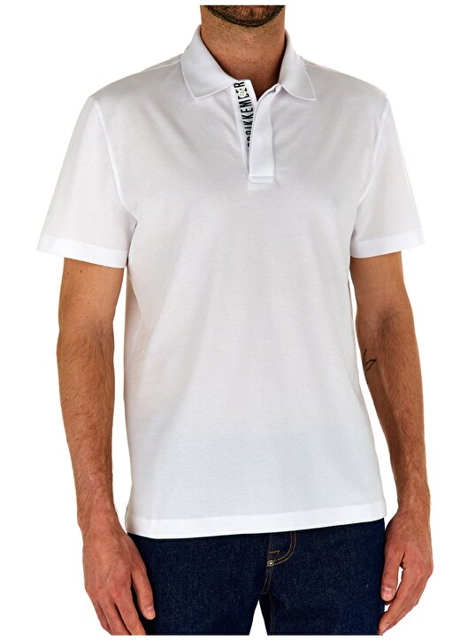 Bikkembergs Beyaz Erkek Polo T-Shirt C 8 097 80 1