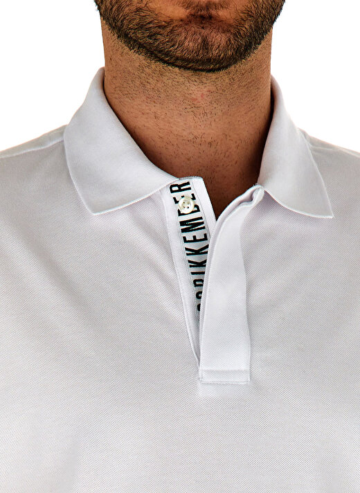 Bikkembergs Beyaz Erkek Polo T-Shirt C 8 097 80 2