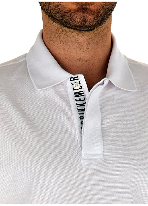 Bikkembergs Beyaz Erkek Polo T-Shirt C 8 097 80 2