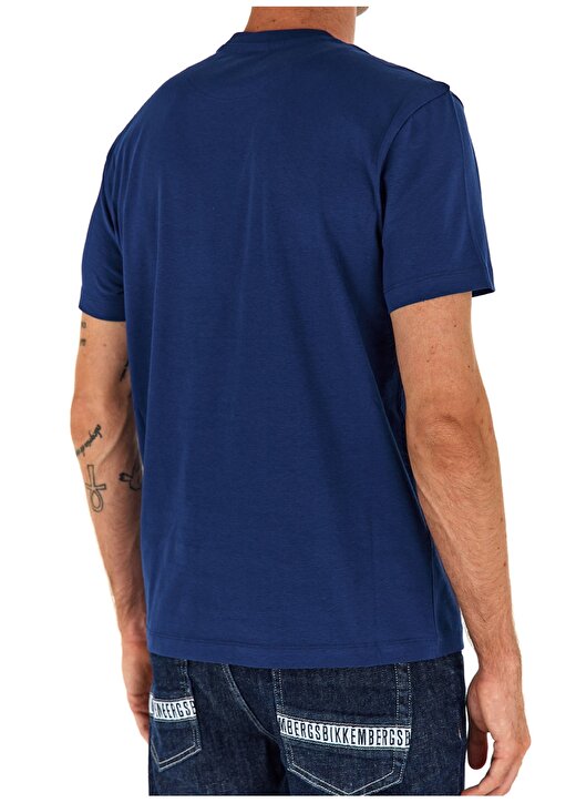 Bikkembergs Mavi Erkek T-Shirt C 4 101 3G 3