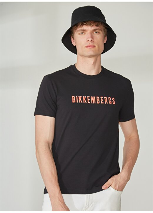 Bikkembergs Siyah Erkek T-Shirt C 4 101 3H 3