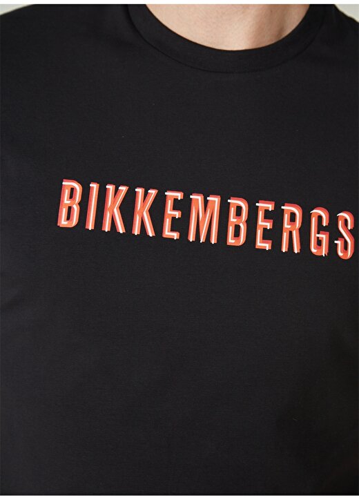 Bikkembergs Siyah Erkek T-Shirt C 4 101 3H 4