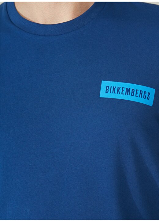 Bikkembergs Mavi Erkek T-Shirt C 4 101 3N 4