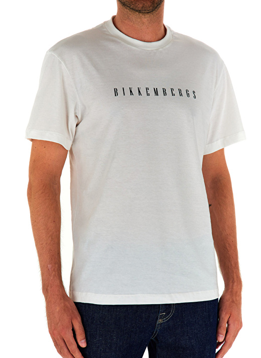 Bikkembergs Beyaz Erkek T-Shirt C 4 114 25 1