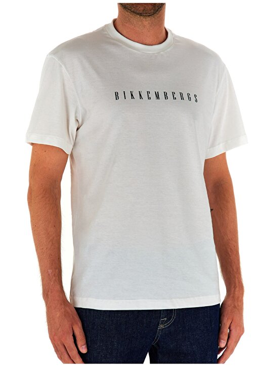 Bikkembergs Beyaz Erkek T-Shirt C 4 114 25 1