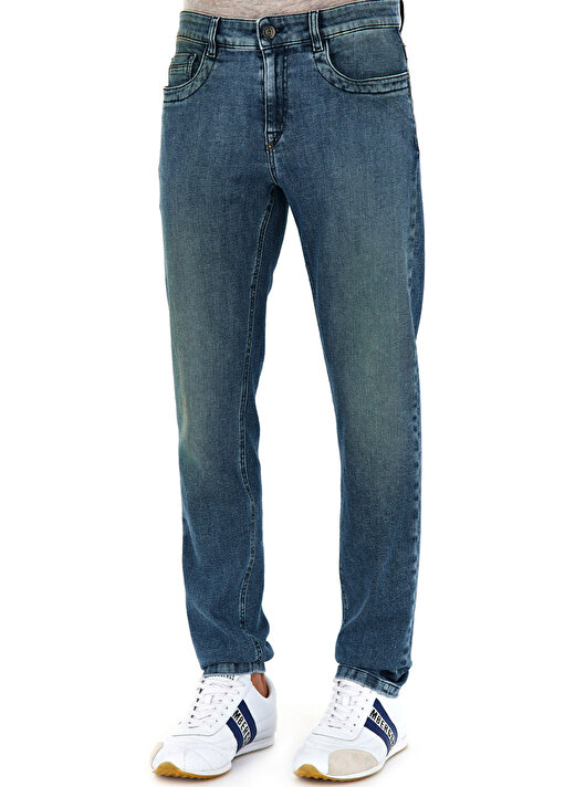 Bikkembergs Mavi Erkek Denim Pantolon C Q 101 1V 1