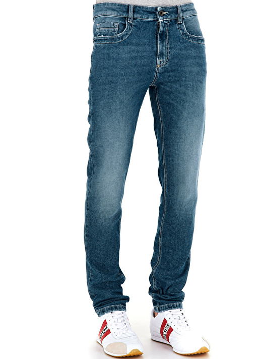 Bikkembergs Mavi Erkek Denim Pantolon C Q 101 1R 1