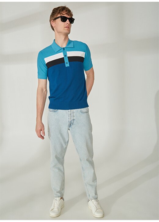 Bikkembergs Mavi Erkek Polo T-Shirt C S P47 10 2