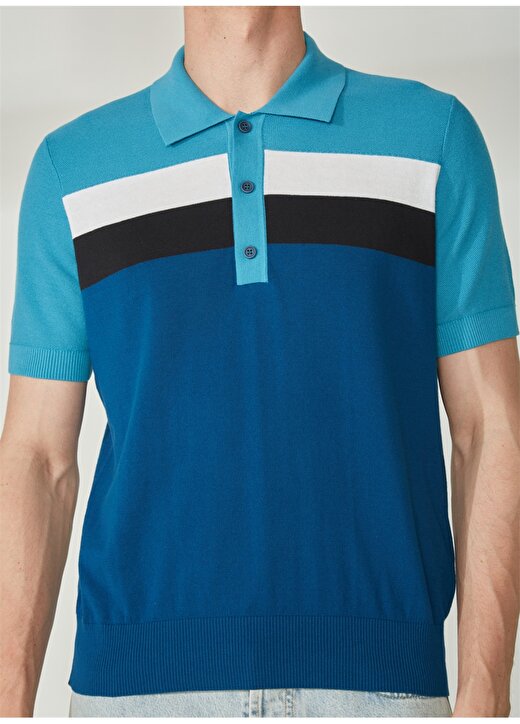Bikkembergs Mavi Erkek Polo T-Shirt C S P47 10 4