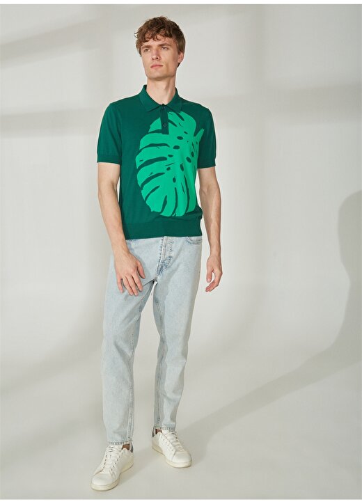 Bikkembergs Yeşil Erkek Polo T-Shirt C S P50 10 2