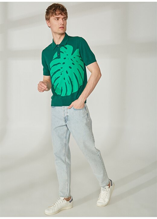 Bikkembergs Yeşil Erkek Polo T-Shirt C S P50 10 3