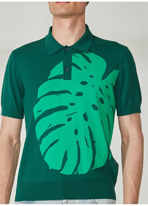 Bikkembergs Yeşil Erkek Polo T-Shirt C S P50 10 4
