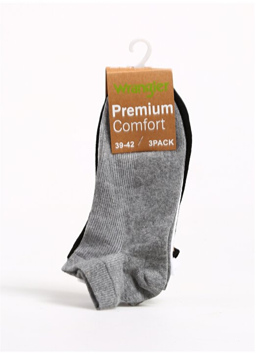 Wrangler Siyah - Beyaz - Gri Erkek Çorap W231333 3'Lü Paket Çorap 1
