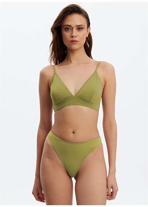 Louren Yağ Yeşili Kadın Bikini Üst LRN23YKMM8511 1