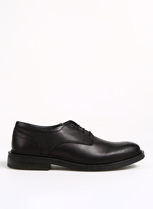 Fabrika Deri Siyah Erkek Klasik Ayakkabı ADORIA 1