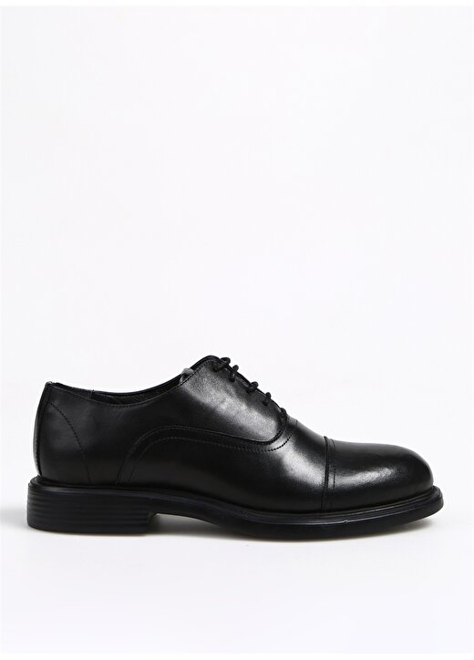 Fabrika Deri Siyah Erkek Klasik Ayakkabı AYENT 1